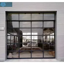 Full Vision Clear Tempered Glass Overhead Garage Door